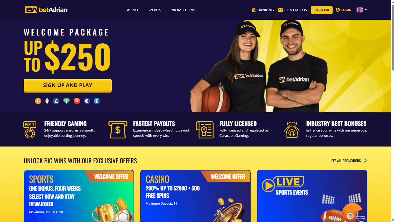BetAdrian Casino Desktop screenshot