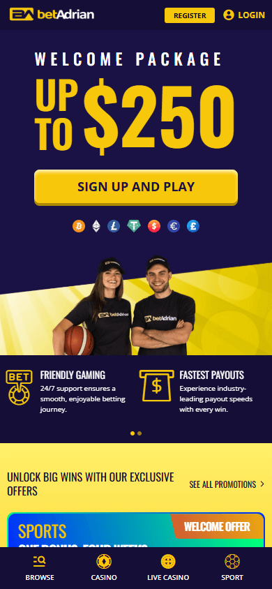 BetAdrian Casino Mobile screenshot